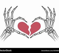 Image result for Skeleton Broken Heart Drawing Easy