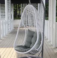 Image result for Patio Rattan Swing Chair