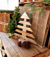 Image result for Decorated Wooden Christmas Trees