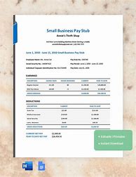 Image result for Commission Pay Stub Template