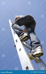 Image result for Man Climbing Ladder