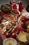 Image result for Over Top View of a Dinner Table