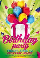 Image result for Birthday Flyer Design