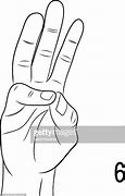 Image result for Sign Language Number 6