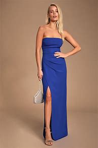 Image result for Strapless Maxi Dress