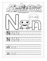 Image result for Printable Letter N for Tracing