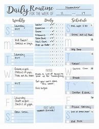 Image result for Daily Routine Planner Black and White