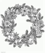 Image result for Wreath Adult Coloring Pages