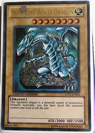 Image result for Yu Gi OH Cards Blue Eyes White Dragon