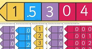 Image result for Decimal Place Value Cards