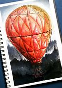 Image result for Hot Air Balloon Watercolor Art