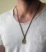 Image result for Mens Leather Necklace