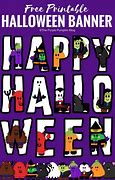 Image result for Happy Halloween Banner Printable for Childreen