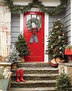 Image result for Christmas Front Door Decorations Outdoor