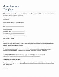 Image result for Grant Proposal Outline Template