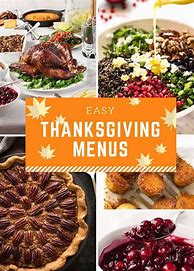 Image result for Easy Thanksgiving Dinner Menu