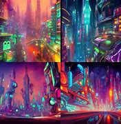 Image result for Neon City Night Wallpaper Ai