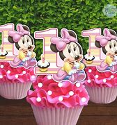 Image result for Minnie Mouse Cupcake Toppers