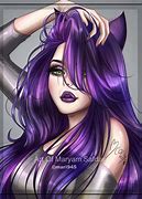 Image result for Cartoon Girl with White Hair