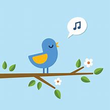 Image result for Bird Singing On Branch in Silhouette