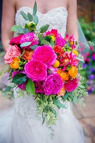 Image result for Bright Pink Wedding Flowers