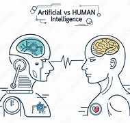 Image result for AI vs Human Vector Image