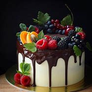 Image result for Fruit Birthday Cake