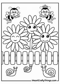 Image result for Garden Coloring Pages for Kids