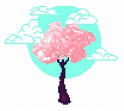 Image result for Cherry Blossom Pixel Grid