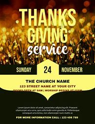 Image result for Church Thanksgiving Flyer