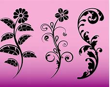 Image result for Flower Silhouette Vector