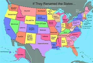 Image result for United States Map with Full Name