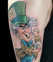 Image result for Alice in Wonderland Mad Hatter Tattoo