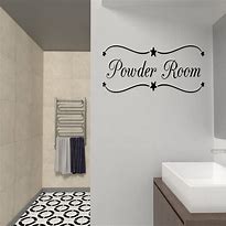 Image result for Bathroom Vinyl Wall Decals