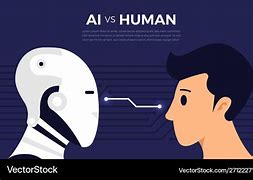 Image result for AI vs Human Vector Image