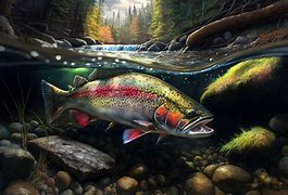 Image result for Rainbow Trout Art Images