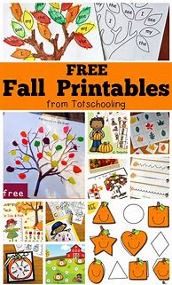 Image result for Preschool Fall Printables Free