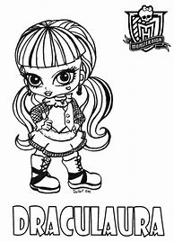 Image result for Monster High Draculura Coloring Page