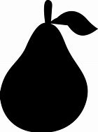 Image result for Pear Silhouette