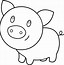 Image result for Pig Outline Template PNG