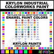 Image result for Krylon Enamel Spray Paint Color Chart