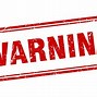 Image result for Warning Stamp Clip Art