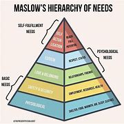 Image result for Psychology Pyramid of Needs