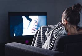 Image result for Person Watching TV Night