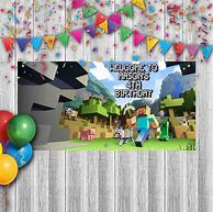 Image result for Minecraft Birthday Banner