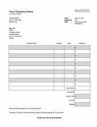 Image result for Invoice Template Docx