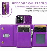 Image result for iPhone 14 Purple Wallet Case