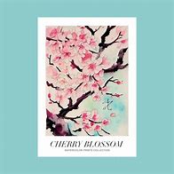 Image result for Cherry Blossom Nature Painting