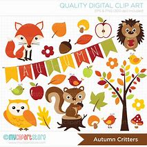 Image result for Fall Animal Clip Art