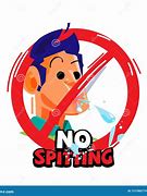 Image result for No Spitting and Brush Teeth Sign